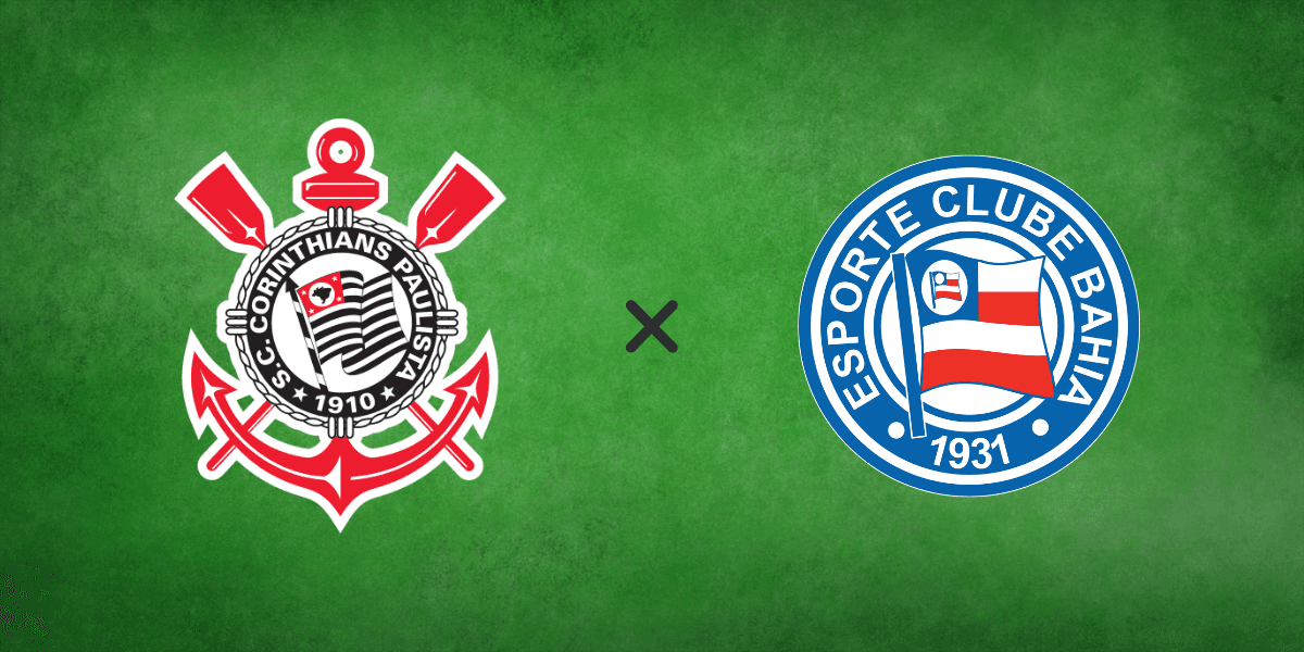 Palpites Corinthians x Bahia (28/01) Brasileirão Betano - Rodada 1
