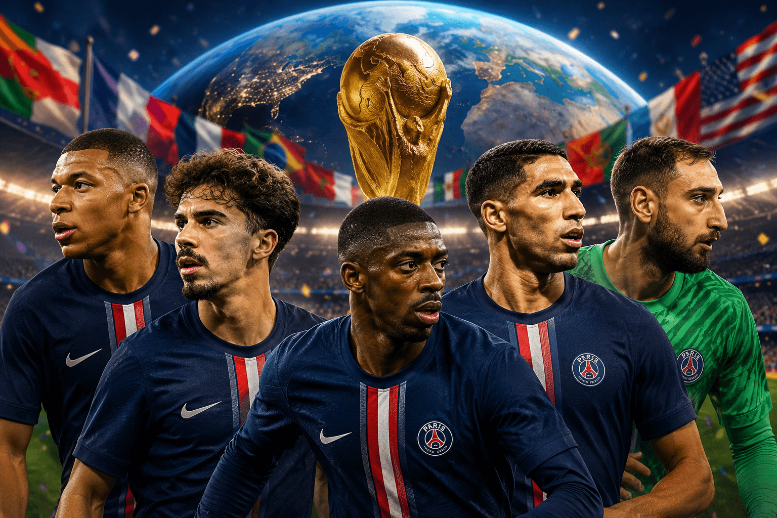 Quantos jogadores do PSG estão na Copa do Mundo 2026?